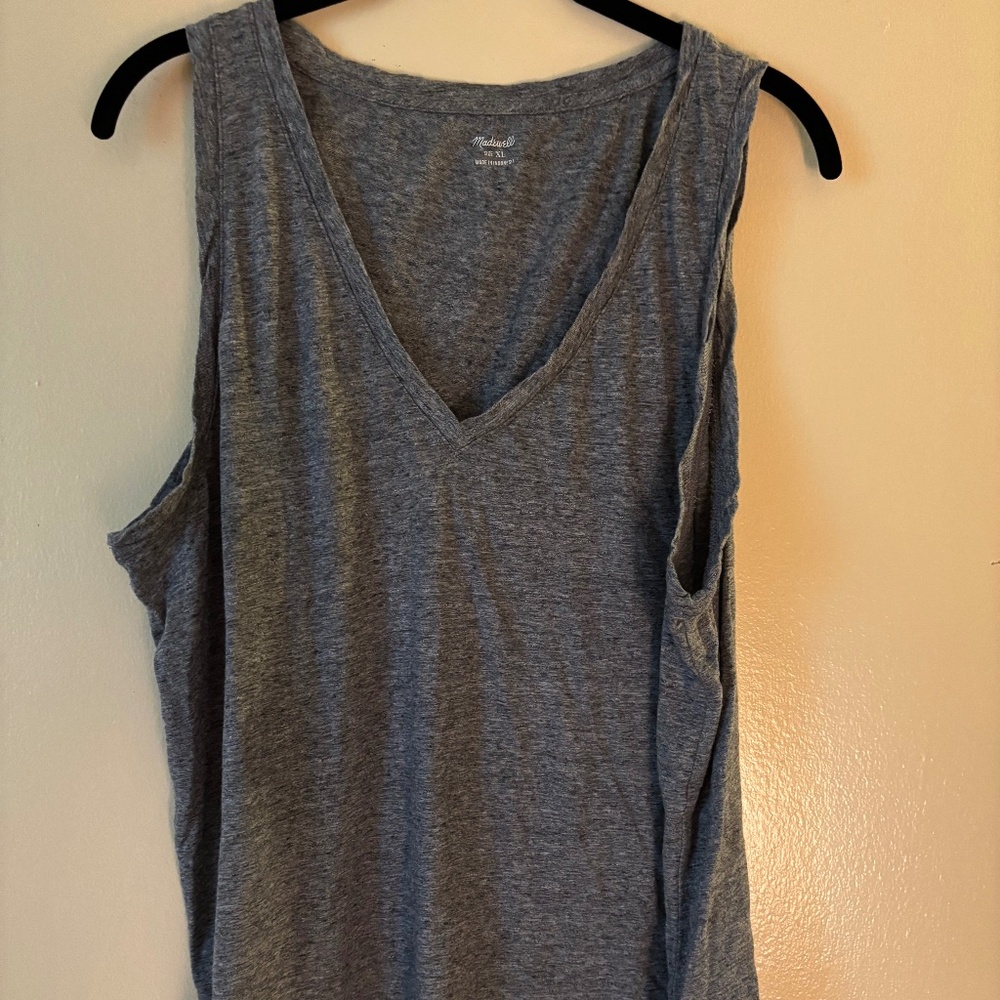Madewell Whisper Cotton V-Neck Tank